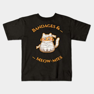 Bandages & Meow-mies Kids T-Shirt